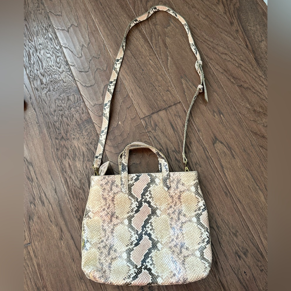 Madewell Snakeskin Crossbody Purse - Picture 1 of 9